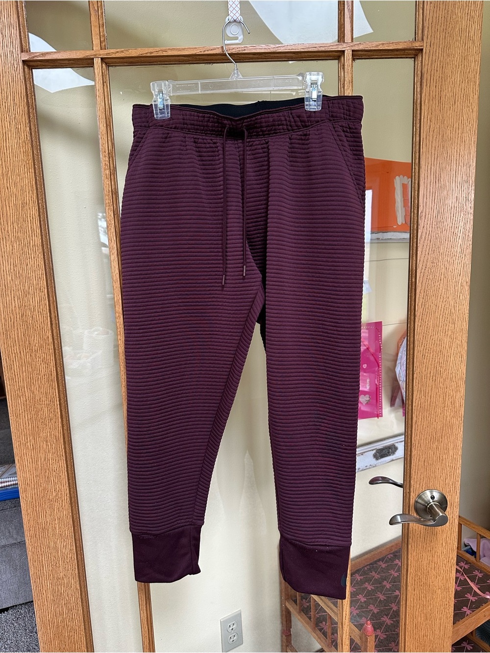 Nike Men's Ribbed Joggers - Burgundy